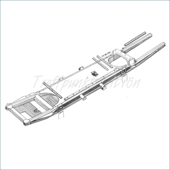 Schraube M9x30 zur Befestigung von Gurtbrücke an Halteplatte und Gurthaltewinkel, 2CV